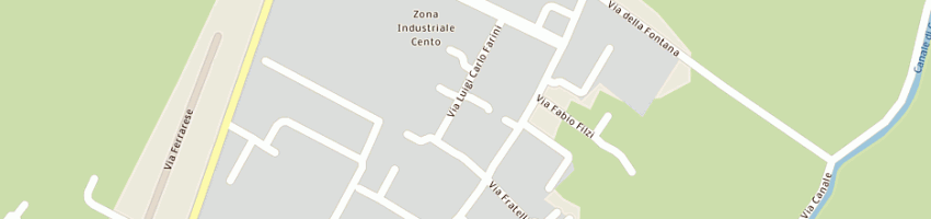 Mappa della impresa testoni snc lavorazione ferro a CENTO