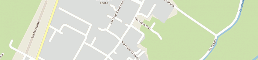 Mappa della impresa felsinea ristorazione srl a CENTO