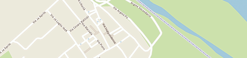 Mappa della impresa studio massarenti sas di massarenti giovanni e c siglia studio massarenti sas a SERMIDE