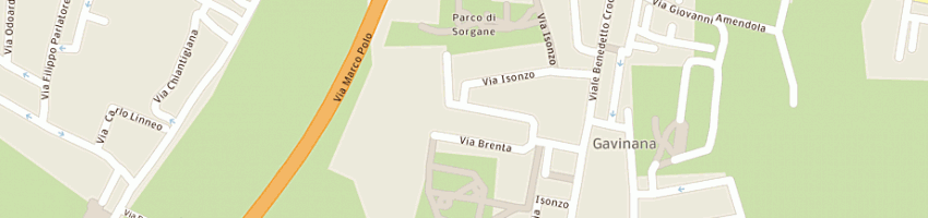 Mappa della impresa palestra sorgane a FIRENZE