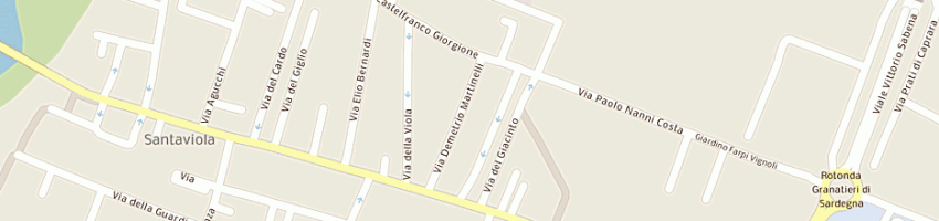 Mappa della impresa santagata francesco a BOLOGNA