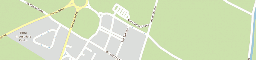 Mappa della impresa hair land srl a CENTO