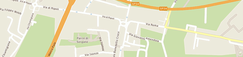 Mappa della impresa bar sorgane di chemeri aldo a FIRENZE