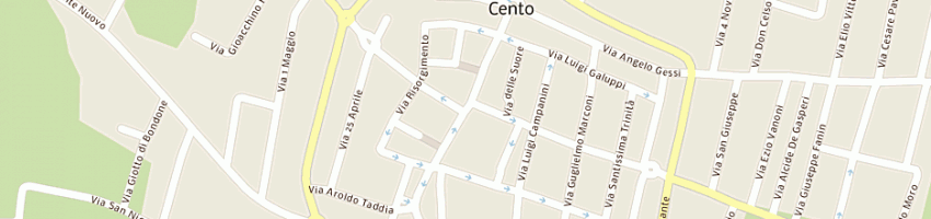 Mappa della impresa campanini loretta a PIEVE DI CENTO