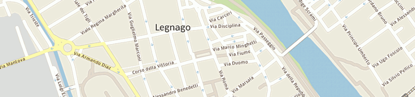 Mappa della impresa unicredit banca spa a LEGNAGO