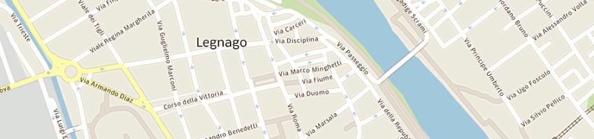 Mappa della impresa bar pepe - tabaccheria di giuseppe stevanella a LEGNAGO