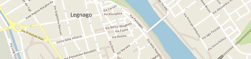 Mappa della impresa sm la compagnia dei viaggi di simonetta bellini e c snc a LEGNAGO