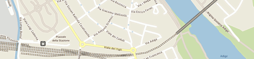 Mappa della impresa magazzino vendita generi di monopolio a LEGNAGO