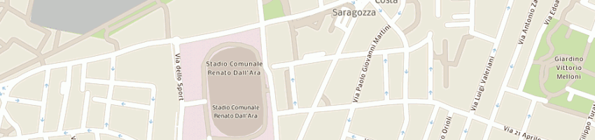 Mappa della impresa centro informatica per infortunistica stradale snc di dragoni alberto e c a BOLOGNA