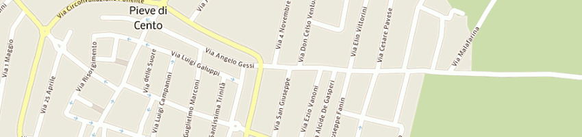 Mappa della impresa erce srl a PIEVE DI CENTO