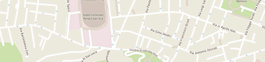 Mappa della impresa bertuzzi paolo a BOLOGNA