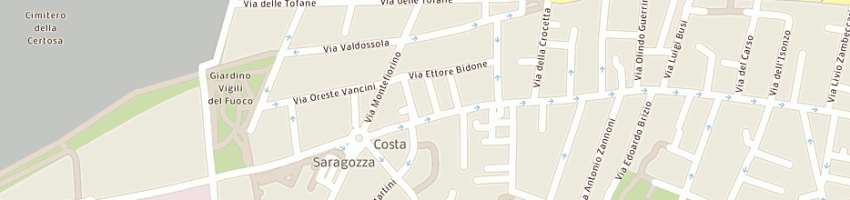 Mappa della impresa osteria la frasca a BOLOGNA