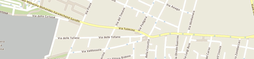 Mappa della impresa punto immobiliare costa - saragozza sas di mineo massimiliano e c a BOLOGNA