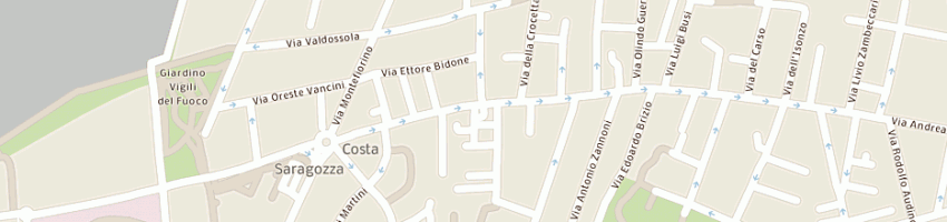 Mappa della impresa trattoria alla scimmia a BOLOGNA