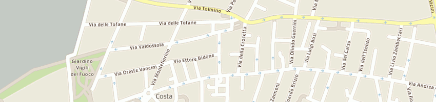 Mappa della impresa promonanni sas di bruno cane' e c a BOLOGNA