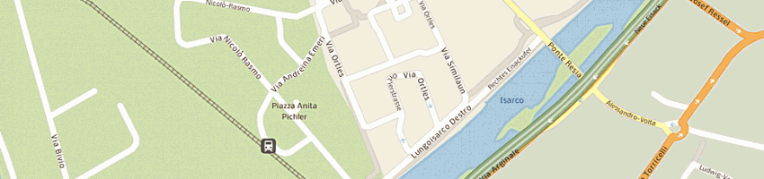 Mappa della impresa tiego giuseppe a BOLZANO