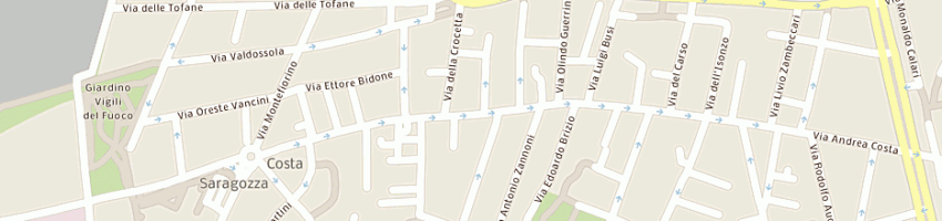 Mappa della impresa profumeria raggi a BOLOGNA
