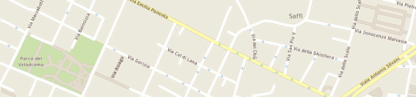 Mappa della impresa alberti alberto a BOLOGNA