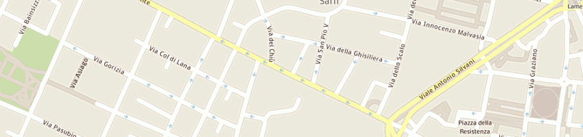 Mappa della impresa staz serv q8 di atti mustapha a BOLOGNA