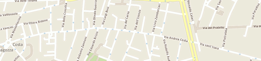 Mappa della impresa cinematografo olimpia a BOLOGNA