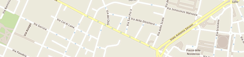 Mappa della impresa the shield di alex e alex srl a BOLOGNA