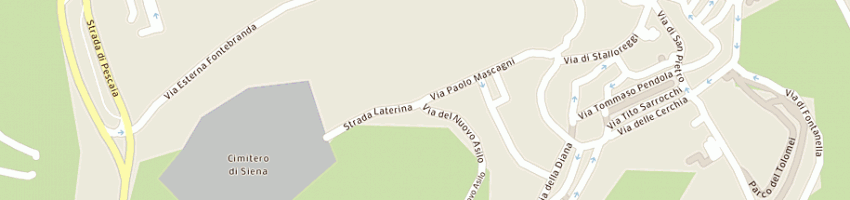 Mappa della impresa misericordia a SIENA