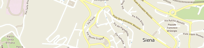 Mappa della impresa autorimessa toscana a SIENA