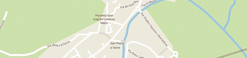 Mappa della impresa lago azzurro di banchini fabio a SAN PIERO A SIEVE
