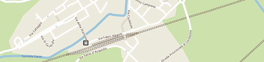 Mappa della impresa la stazione 2000 di bini roberta a SAN PIERO A SIEVE