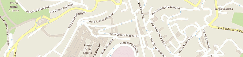 Mappa della impresa tacchi e stringhe a SIENA