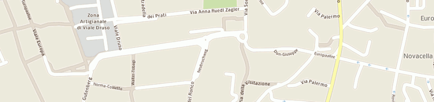 Mappa della impresa tabaccheria menini e e c sas a BOLZANO