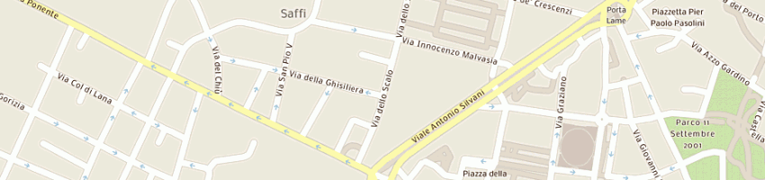 Mappa della impresa new pizza a BOLOGNA