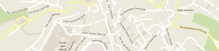 Mappa della impresa camera confederale del lavoro a SIENA