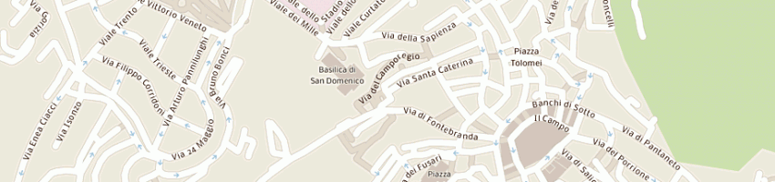 Mappa della impresa suore domenicane a SIENA
