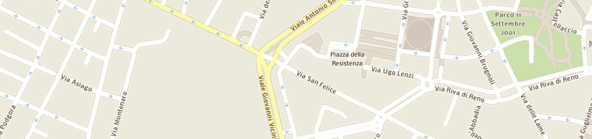Mappa della impresa wu dong cui e c(snc) a BOLOGNA