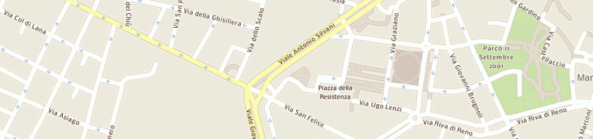 Mappa della impresa montaggi impianti sas di senin angelo e c a BOLOGNA