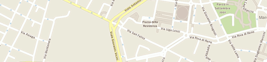Mappa della impresa pedrelli maria teresa a BOLOGNA