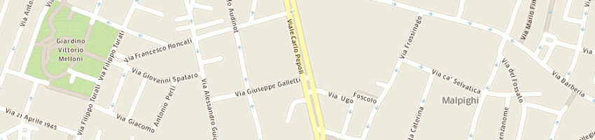 Mappa della impresa no carrier di capelli antonio a BOLOGNA