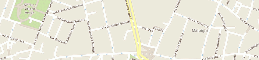 Mappa della impresa serenari dott albertoec sas a BOLOGNA