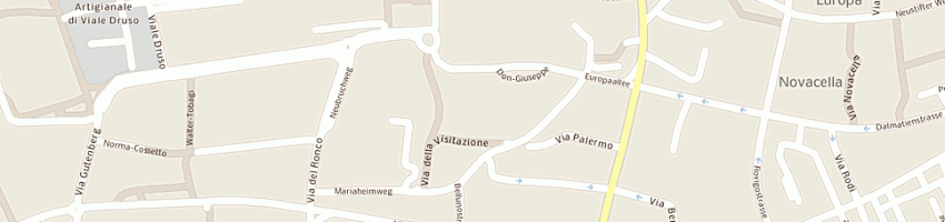 Mappa della impresa municipio di bolzano a BOLZANO