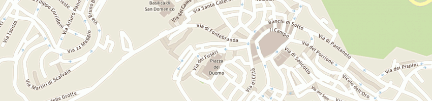 Mappa della impresa antichita' mazzoni 1889 a SIENA
