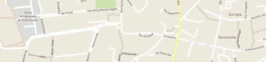 Mappa della impresa grole - gruppo sci alpinistico a BOLZANO