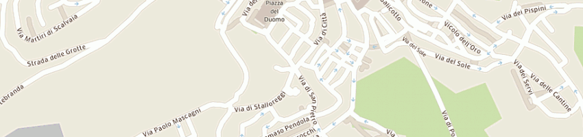 Mappa della impresa pizzeria quattro cantoni a SIENA