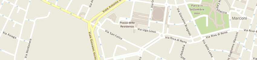 Mappa della impresa catenacci daniele a BOLOGNA