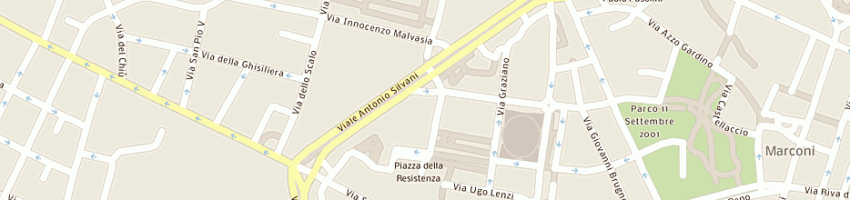Mappa della impresa montanari gianni a BOLOGNA