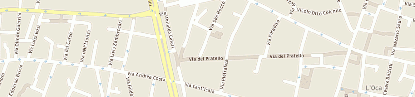 Mappa della impresa san rocco costruzioni edili (srl) a BOLOGNA