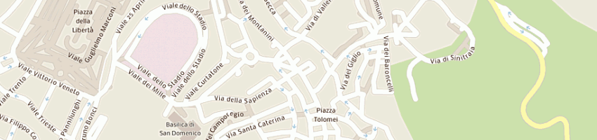 Mappa della impresa golden lady spa a SIENA