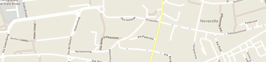 Mappa della impresa associazione la strada - der weg a BOLZANO