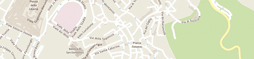 Mappa della impresa swatch store a SIENA