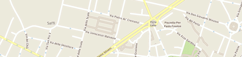 Mappa della impresa sassi trasporti snc di sassi roberto e c a BOLOGNA